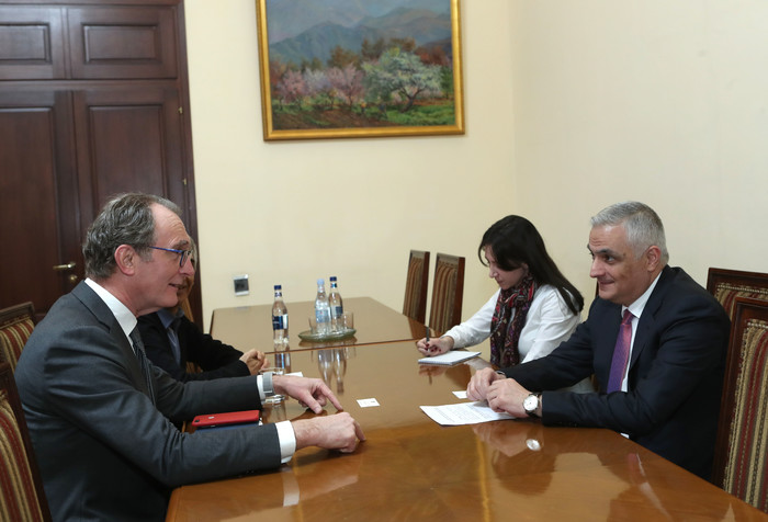 Փոխվարչապետ Մհեր Գրիգորյանն ընդունել է Նիդերլանդների Թագավորության դեսպանին