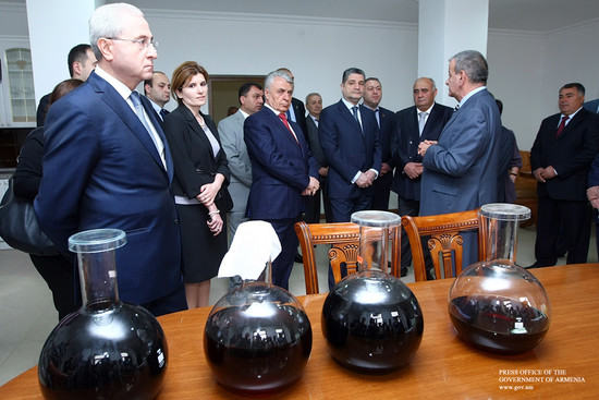 Տիգրան Սարգսյանը ծանոթացել է գինու և կոնյակի արտադրությամբ զբաղվող ընկերության ներդրումային ծրագրերի