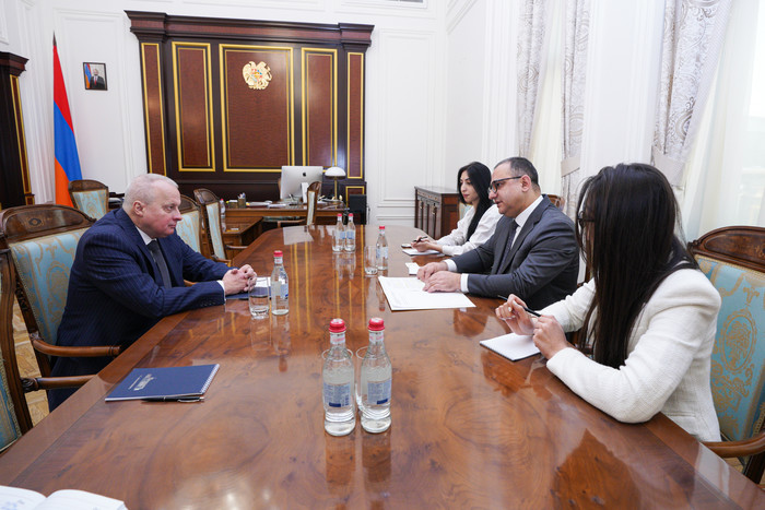 Փոխվարչապետ Խաչատրյանն ընդունել է ՌԴ դեսպան Սերգեյ Կոպիրկինին