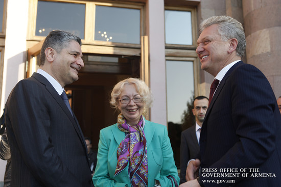 ՀՀ վարչապետ Տիգրան Սարգսյանի և Եվրասիական տնտեսական հանձնաժողովի կոլեգիայի նախագահ Վիկտոր Խրիստենկոյ