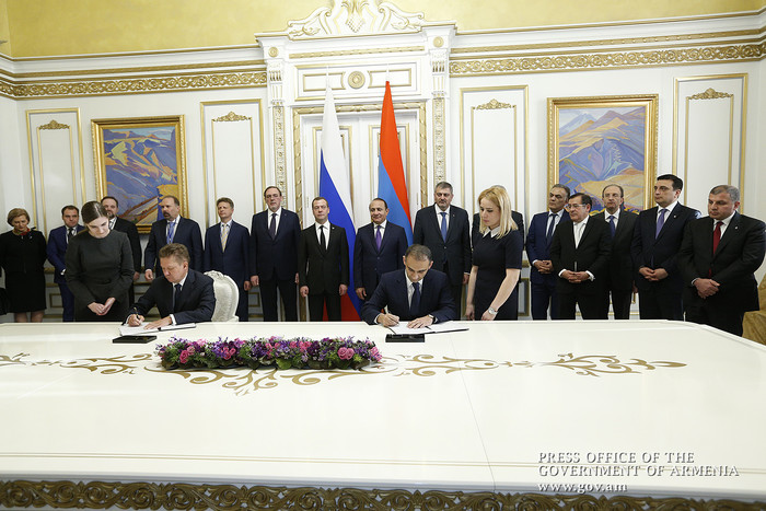 Ստորագրվել են հայ-ռուսական համագործակցության խորացմանն ուղղված մի շարք փաստաթղթեր