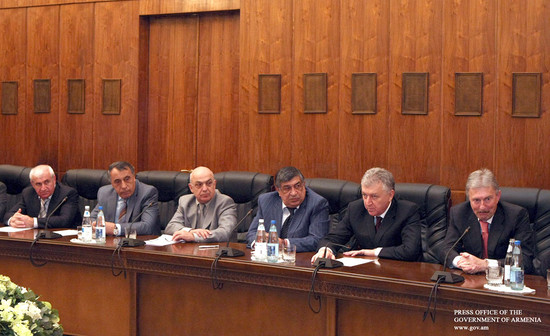 Վարչապետն ընդունել է Հայաստանի արդյունաբերողների և գործարարների միության անդամներին