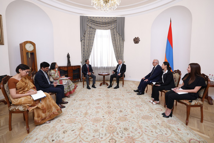 Փոխվարչապետ Մհեր Գրիգորյանն ընդունել է Հնդկաստանի արտաքին գործերի նախարարության պետնախարարին