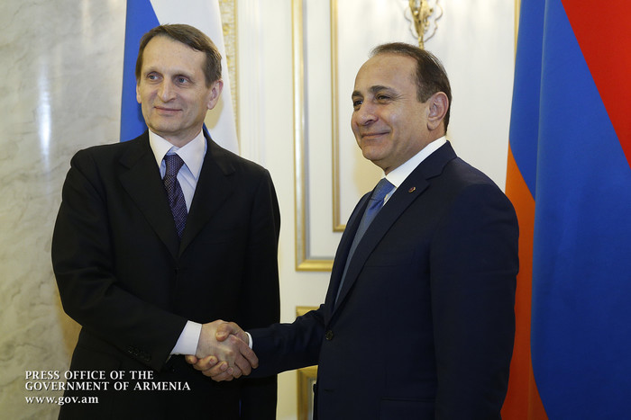 Հովիկ Աբրահամյանը հանդիպում է ունեցել Սերգեյ Նարիշկինի հետ