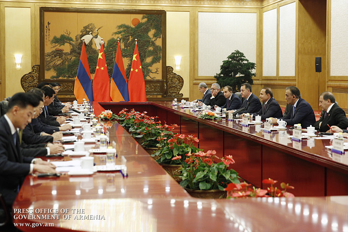 Հայաստանի և Չինաստանի վարչապետները քննարկել են տնտեսական համագործակցության ընդլայնման հնարավորությու