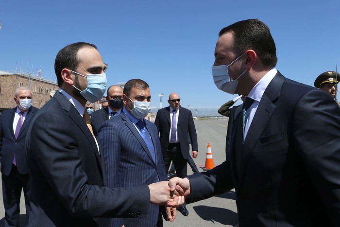 Տիգրան Ավինյանը դիմավորել է Վրաստանի վարչապետ Իրակլի Ղարիբաշվիլիին. այցելություն Ծիծեռնակաբերդի հուշ