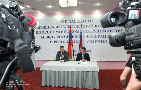 Վարչապետը մասնակցել է հայ-ռուսական տնտեսական համագործակցության միջկառավարական հանձնաժողովի 13-րդ նիս