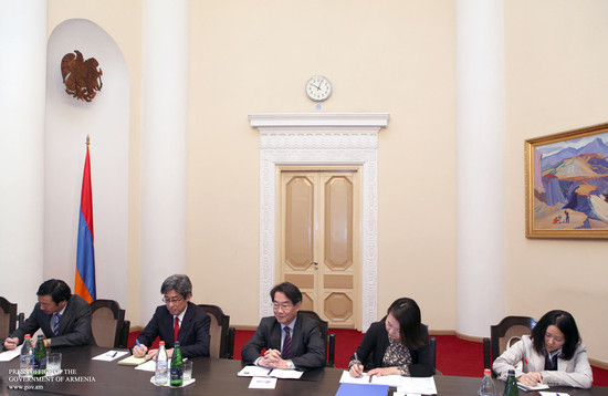 Վարչապետն ընդունել է Հայաստանում Ճապոնիայի արտակարգ և լիազոր դեսպանին