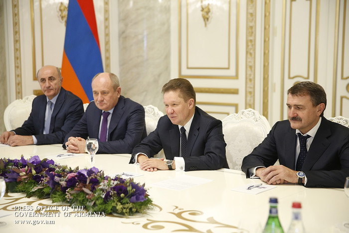 Կարեն Կարապետյանը և Ալեքսեյ Միլլերը քննարկել են գազաէներգետիկ ոլորտում համագործակցությանը վերաբերող 