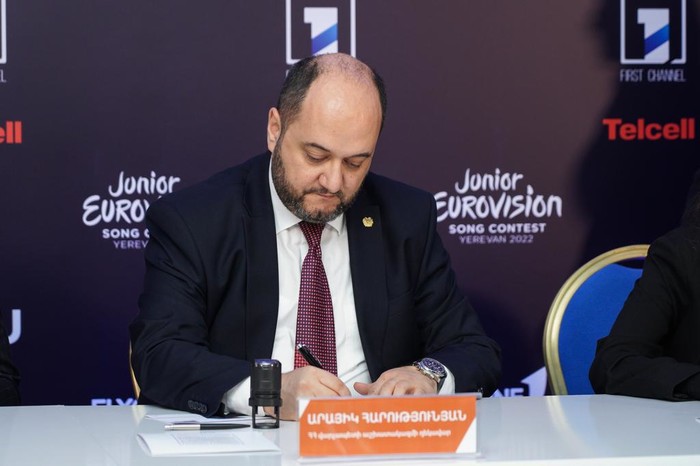 Արայիկ Հարությունյանը մասնակցել է «Մանկական Եվրատեսիլ 2022» թեմային նվիրված նամականիշի մարման արարող