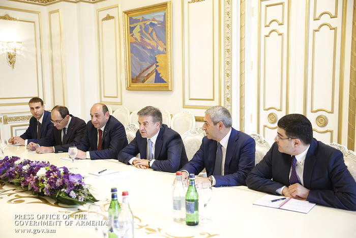 Կարեն Կարապետյանն ընդունել է Վրաստանի էկոնոմիկայի  և կայուն զարգացման նախարարի գլխավորած պատվիրակութ