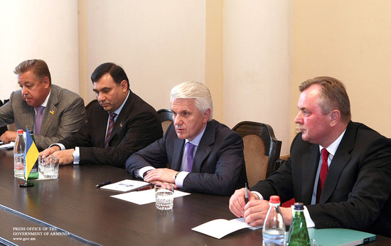 Վարչապետն ընդունել է Ուկրաինայի Գերագույն Ռադայի նախագահ Վլադիմիր Լիտվինին