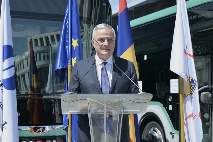 Փոխվարչապետ Մհեր Գրիգորյանը մասնակցել է Երևանի ավտոբուսային նոր պարկի պաշտոնական բացման արարողության